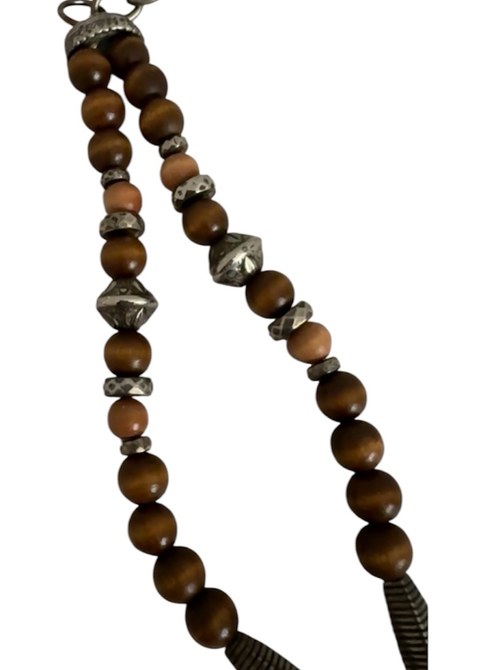 Vintage boho layered bead chain belt with earthy wooden beads 🤎✨ - Picture 5 of 5